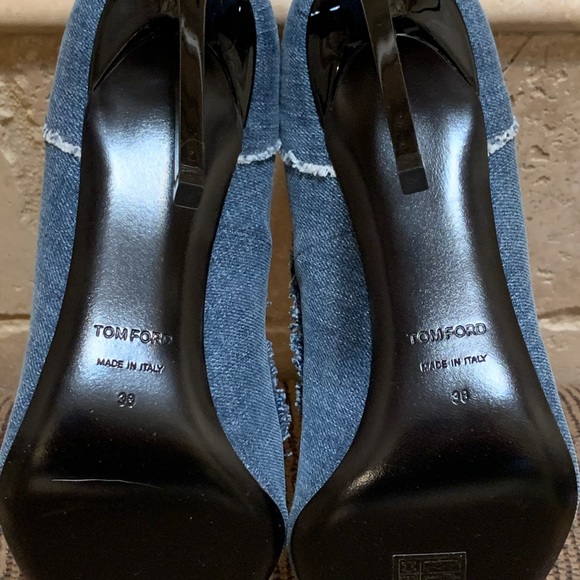 Tom Ford fringe denim stilettos - Picture 8 of 11